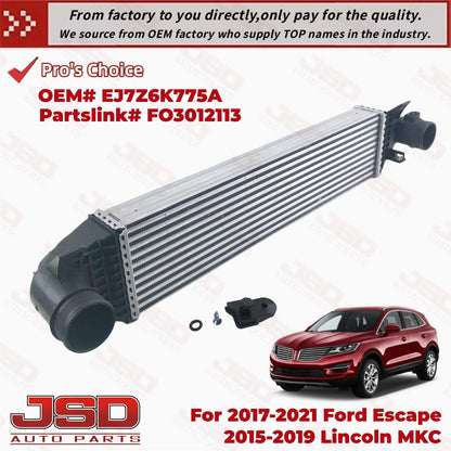E711 Intercooler Turbo Air Charge Cooler for 2017–2021 Ford Escape & 2015–2019 Lincoln MKC 2.0L 2.3L | EJ7Z6K775A