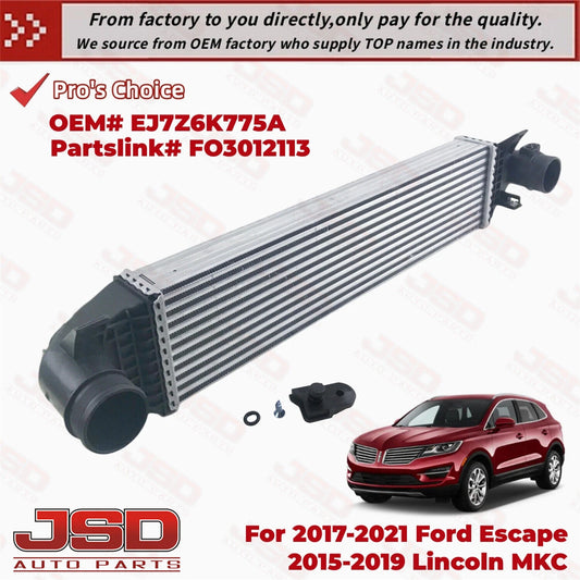 E711 Intercooler Turbo Air Charge Cooler for 2017–2021 Ford Escape & 2015–2019 Lincoln MKC 2.0L 2.3L | EJ7Z6K775A