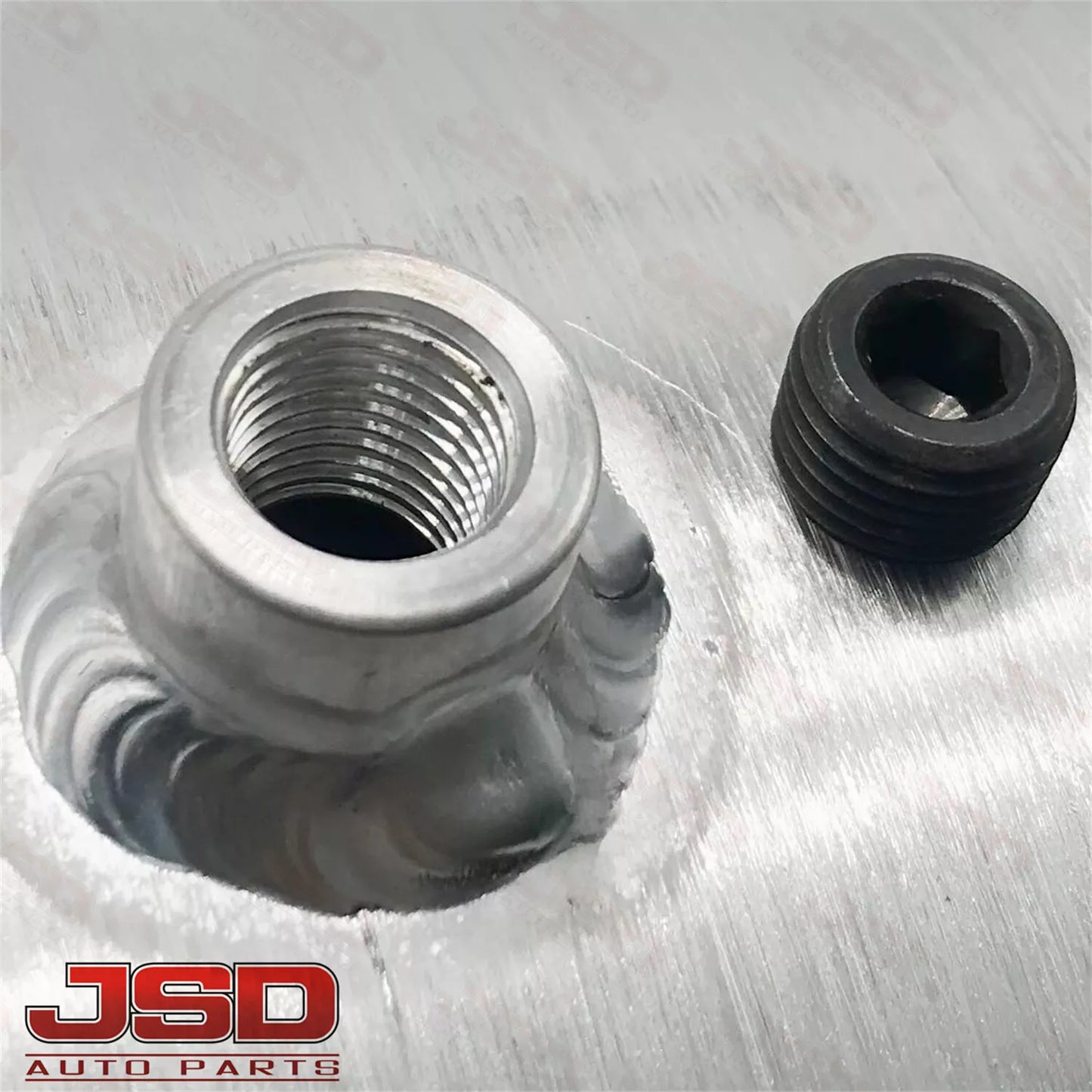 M281G JSD Aluminum Spun Fuel Tank 10x36 center Fill 12 Gallon 1/4'' NPT