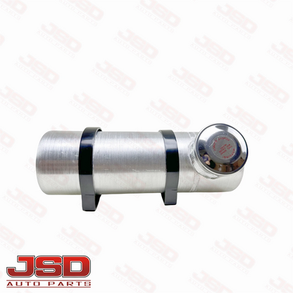 M375 JSD Aluminum Spun Fuel Tank 4x12 End Fill 0.58 Gallon 1/4'' NPT