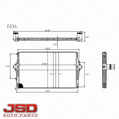E034 Volvo S60 / S80 / V70 / XC70 Front Intercooler — 8649471