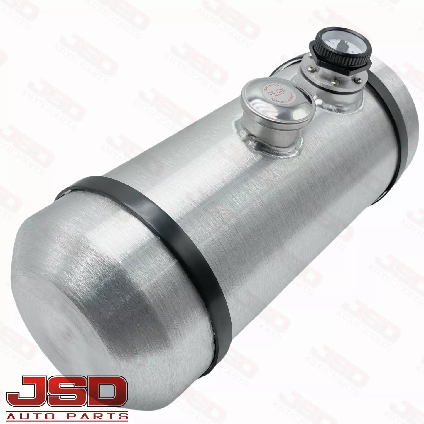 M215G JSD Aluminum Spun Fuel Tank 8x20 Center Fill 4 Gallon 3/8'' NPT