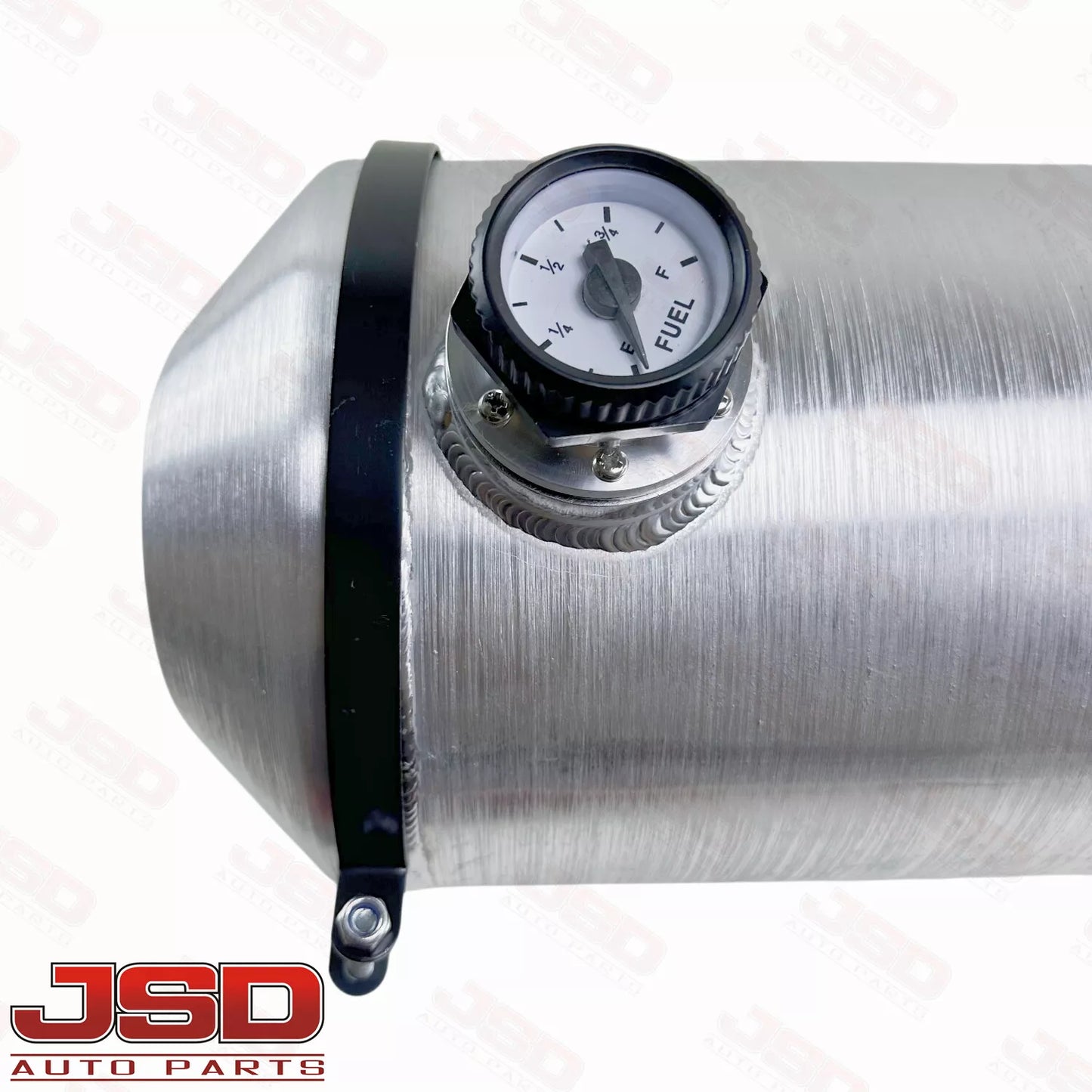 M179G JSD Aluminum Spun Fuel Tank 10x30 End Fill 10. Gallon 1/4'' NPT