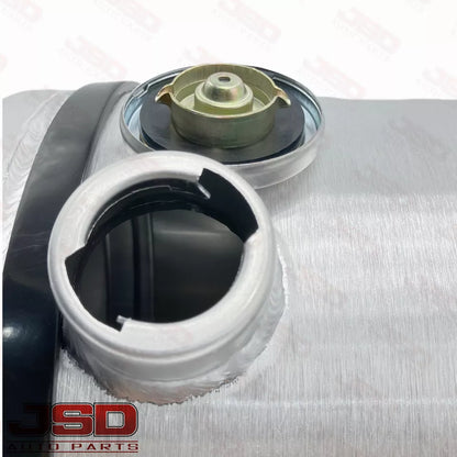 M301G JSD Aluminum Spun Fuel Tank 10x22 End Fill 10.63 Gallon 1/4'' NPT
