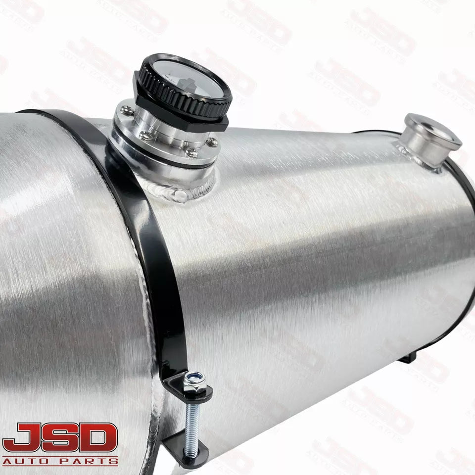 M303G JSD Aluminum Spun Fuel Tank 12x26 End Fill 12.5 Gallon 1/4'' NPT