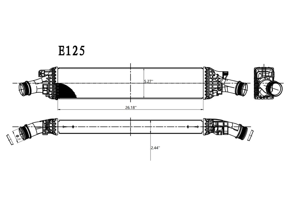 E125 Audi intercooler - view 2