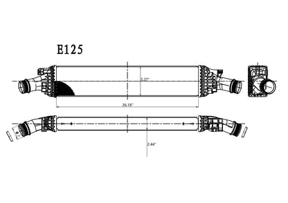 E125 Audi intercooler - view 2