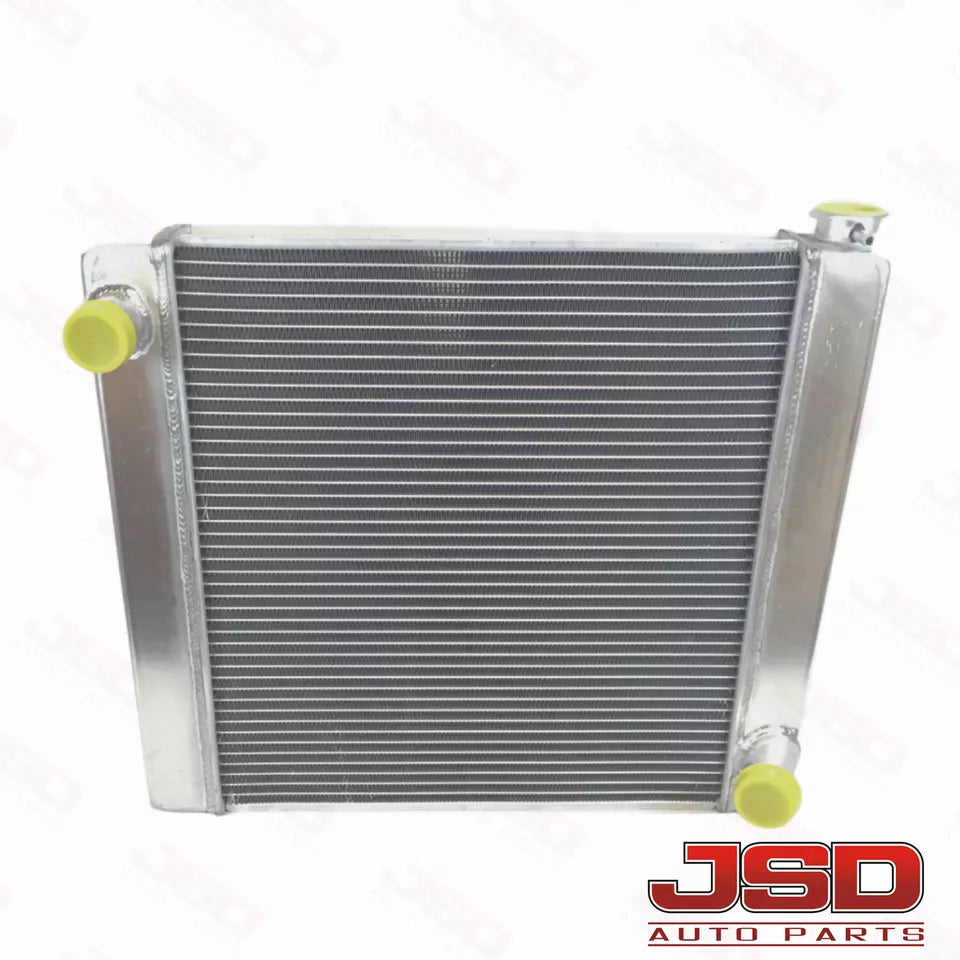 G166 2 Row Single Pass Universal All Aluminum 22x19x3 Racing Radiator For Chevy GM