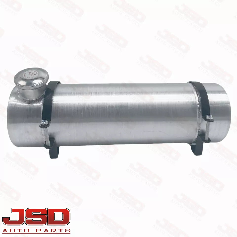 M289B JSD Aluminum Spun Fuel Tank 6x20 End Fill 2.13 Gallon 1/4'' NPT