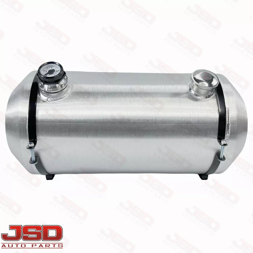 M303G JSD Aluminum Spun Fuel Tank 12x26 End Fill 12.5 Gallon 1/4'' NPT