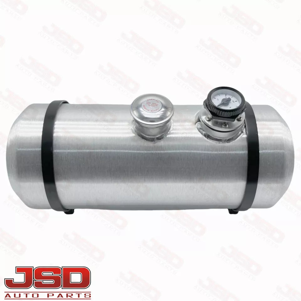 M215G JSD Aluminum Spun Fuel Tank 8x20 Center Fill 4 Gallon 3/8'' NPT