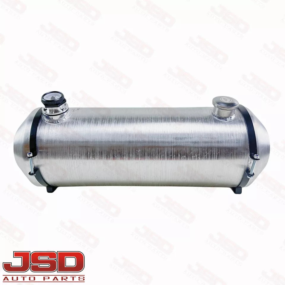 M179G JSD Aluminum Spun Fuel Tank 10x30 End Fill 10. Gallon 1/4'' NPT