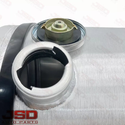 M302G JSD Aluminum Spun Fuel Tank 12x24 End Fill 11.63 Gallon 1/4'' NPT