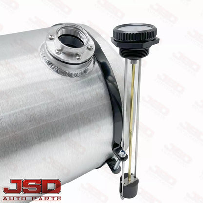 M301G JSD Aluminum Spun Fuel Tank 10x22 End Fill 10.63 Gallon 1/4'' NPT