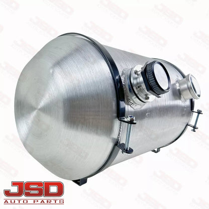 M300G JSD Aluminum Spun Fuel Tank 12x20 End Fill 9.75 Gallon 1/4'' NPT