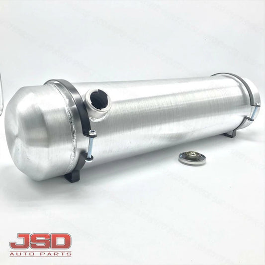 M236 JSD Aluminum Spun Fuel Tank 8x33 End Fill 7 Gallon 3/8'' NPT Standard