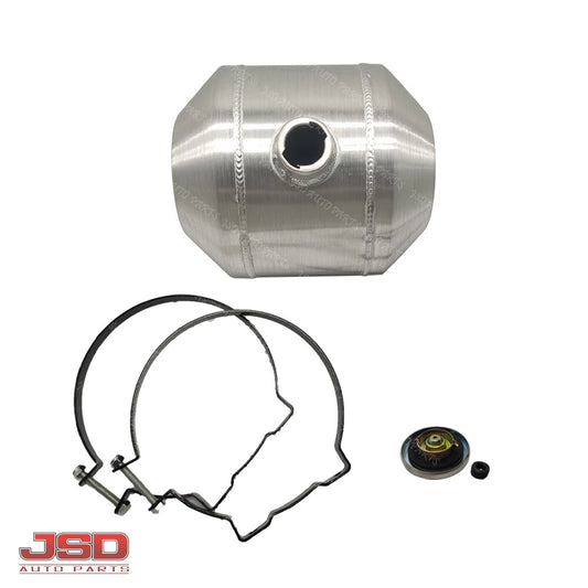M252 JSD Aluminum Spun Fuel Tank 10x12 Center Fill 3.75 Gallon 1/4'' NPT Standard