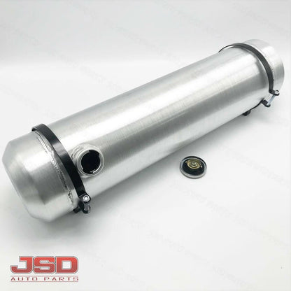 M236 JSD Aluminum Spun Fuel Tank 8x33 End Fill 7 Gallon 3/8'' NPT Standard