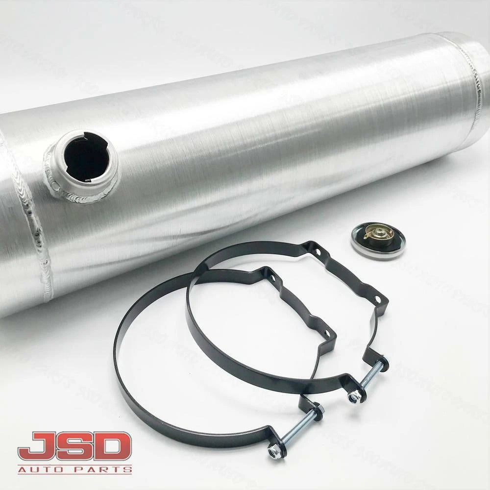 M236 JSD Aluminum Spun Fuel Tank 8x33 End Fill 7 Gallon 3/8'' NPT Standard